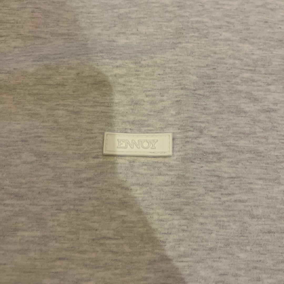 ennoy Tシャツ Ash gray Lサイズ 胸ロゴ