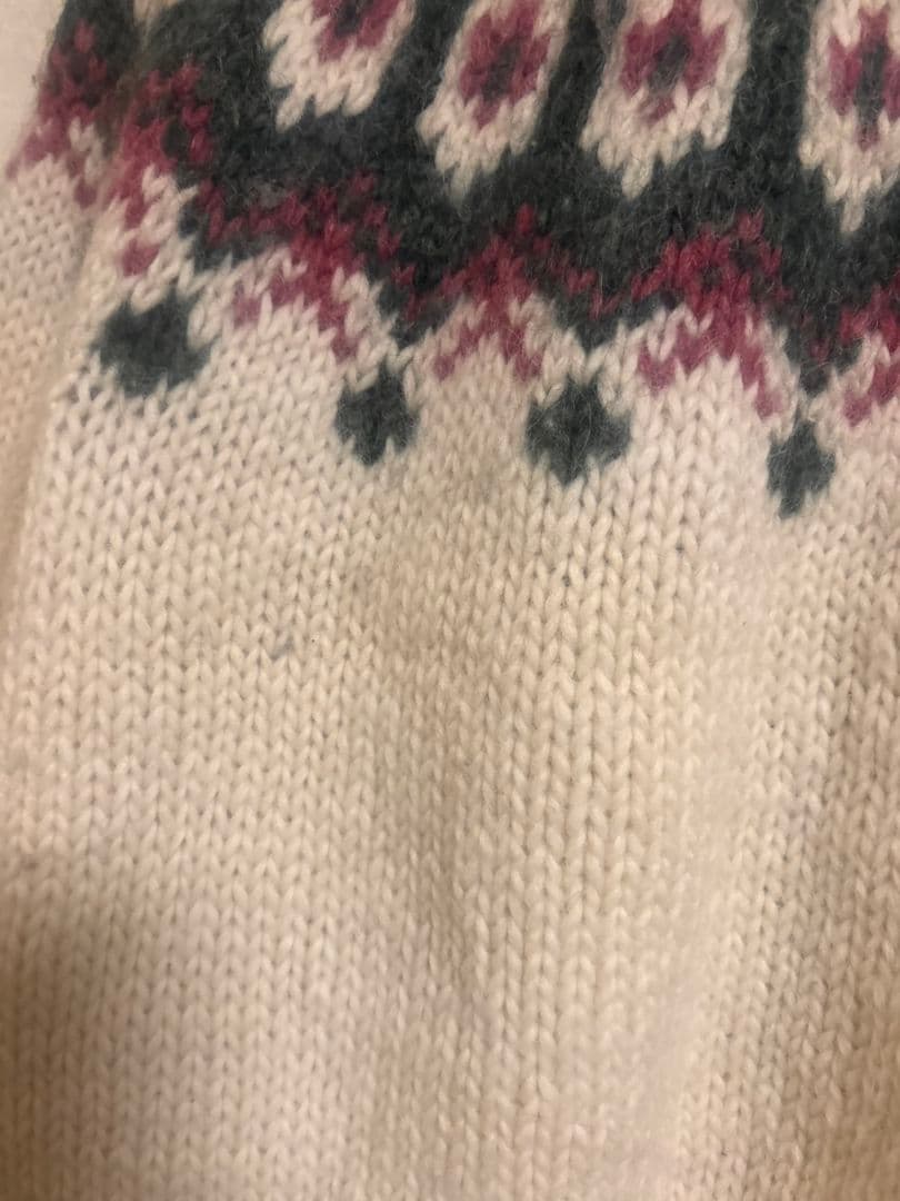 美品　Alva Knit　フェアアイル　カーディガン　アイスランド製