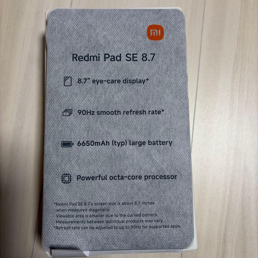 Androidタブレット本体 Xiaomi Redmi Pad SE 8.7