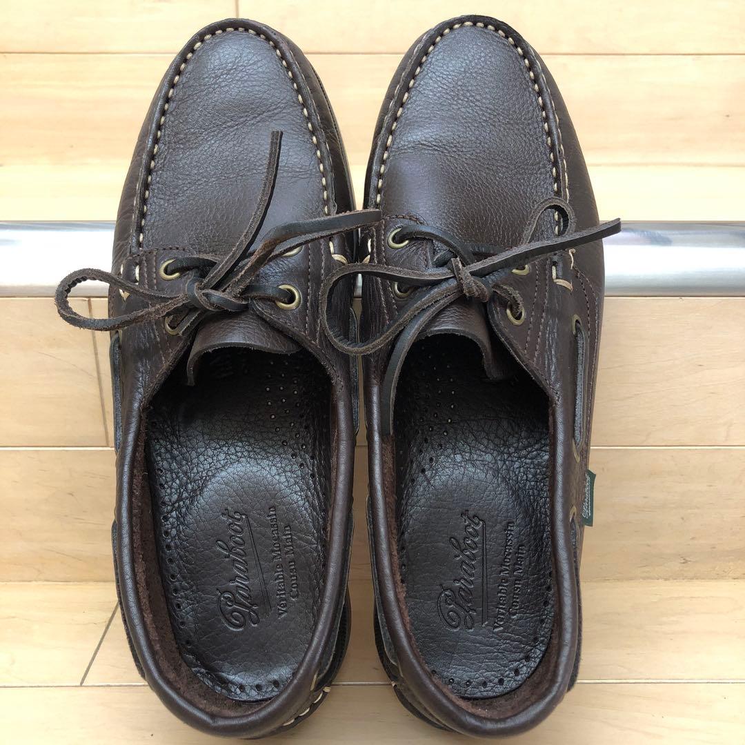 靴 Komochi UK7 Paraboot BARTH FOUL BROWN