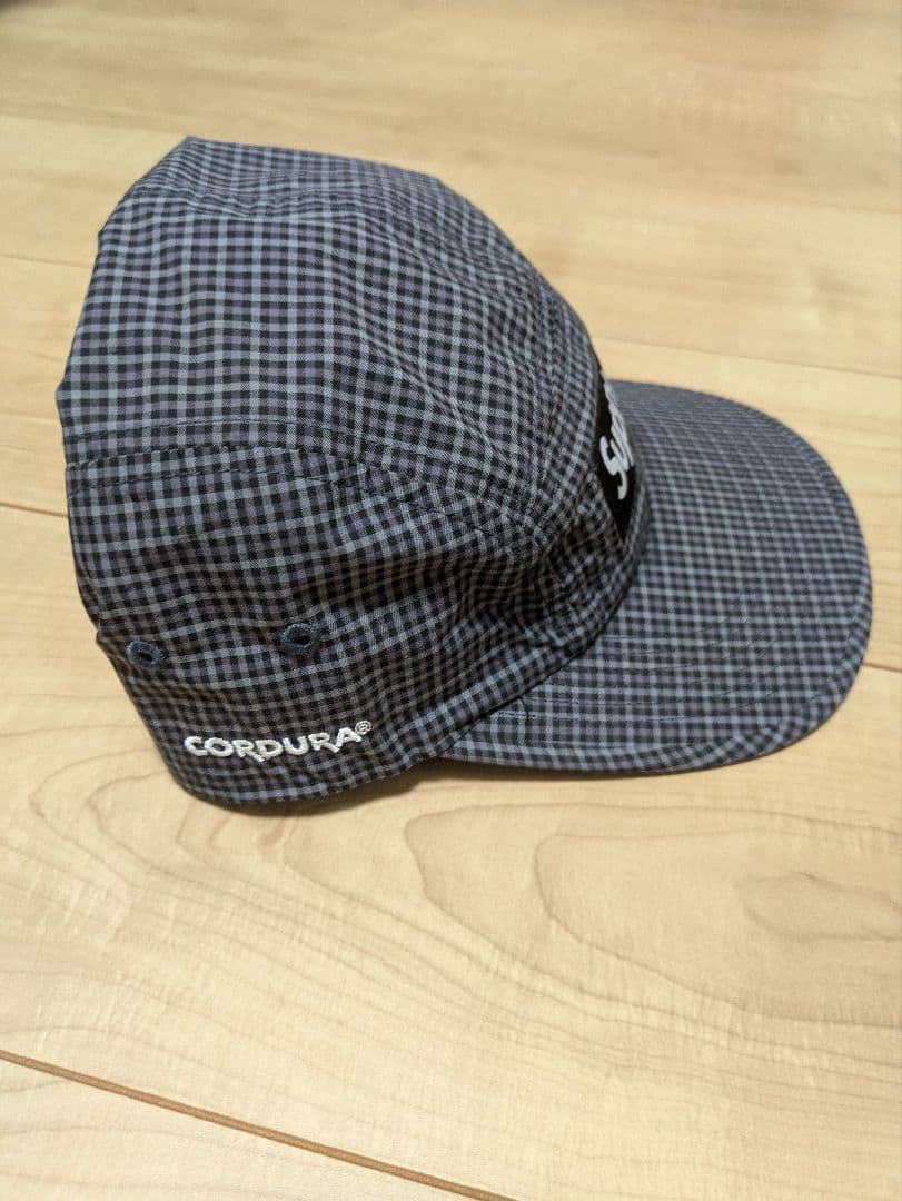 帽子 supreme Cordura Plaid Camp Cap Black