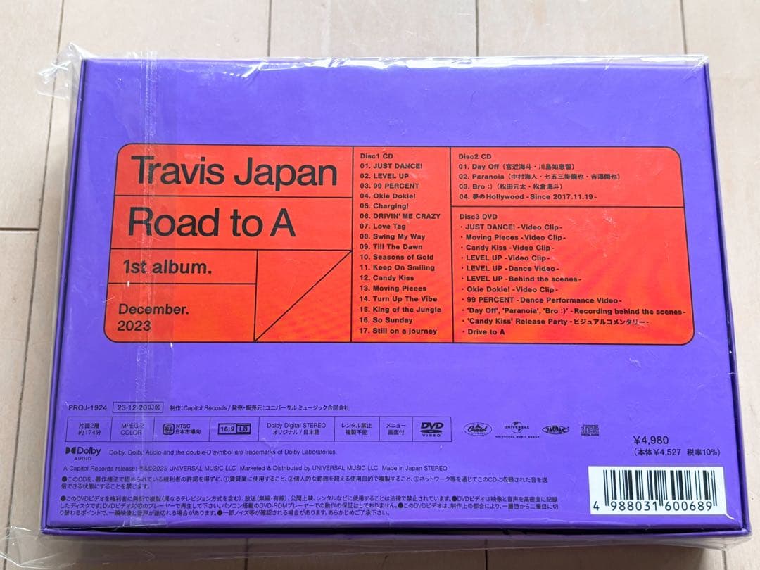 TravisJapan アルバム Road to A FC限定盤 DVD