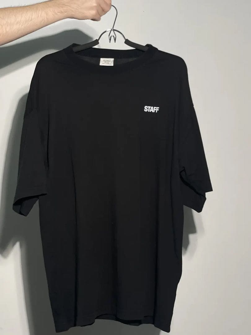 トップス VETEMENTS Staff Printed Cotton-Jersey