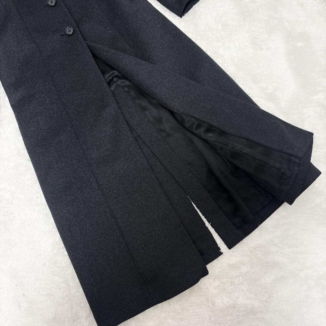 Pure Cashmere カシミヤ ロングコート ブルーフォックス ファー