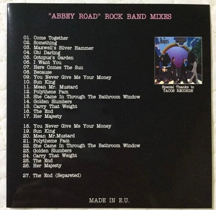 洋楽 The Beatles/\"Abbey Road\" Rock Band Mixes