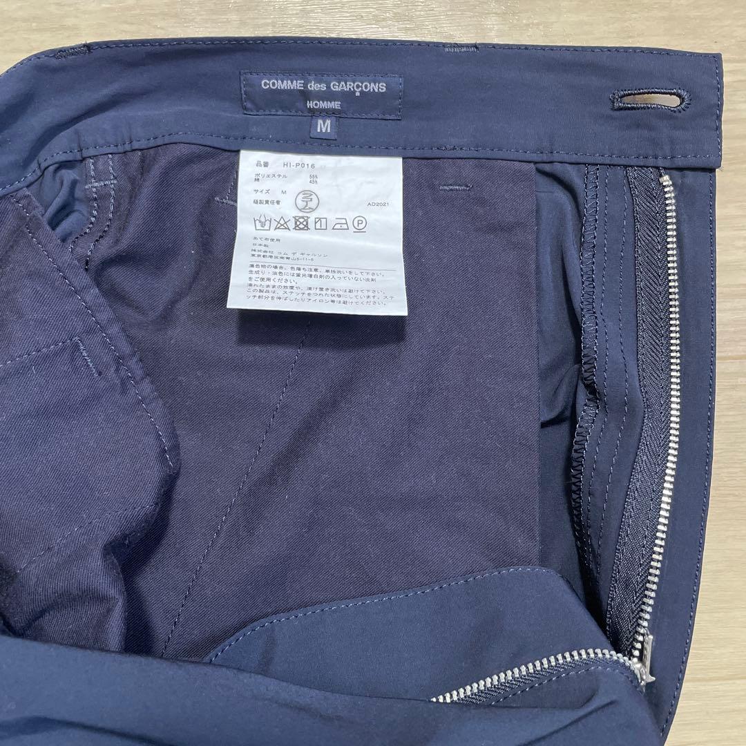 COMME des GARÇONS HOMMEエステルネイビー パンツ M