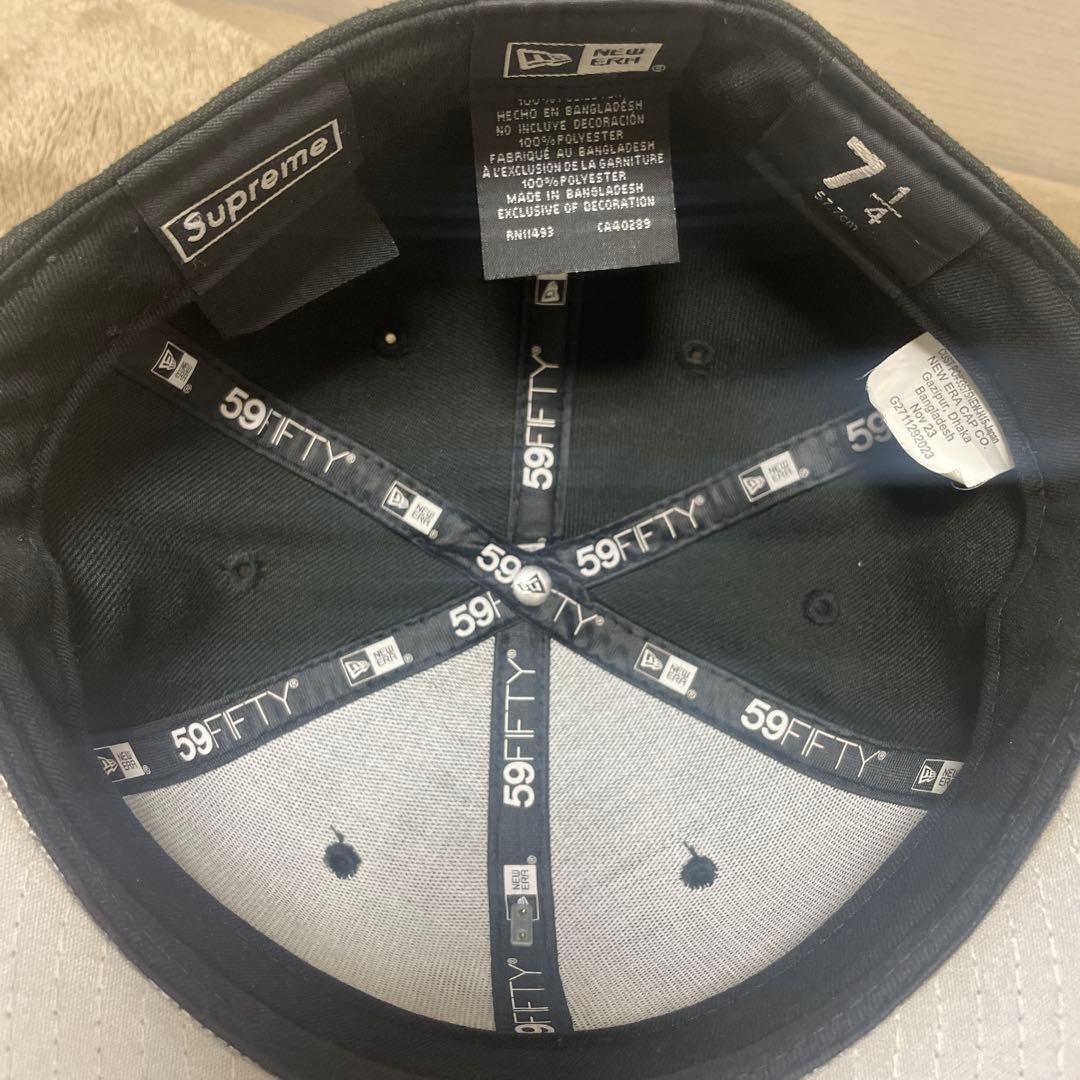 帽子 SupremeGoldCrossSLogoNewEra\"Black\" 7 1/4
