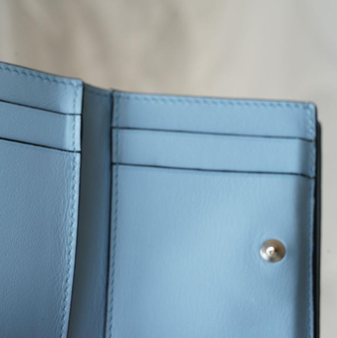日本橋三越購入 LOEWE トライフォールドウォレット 限定色