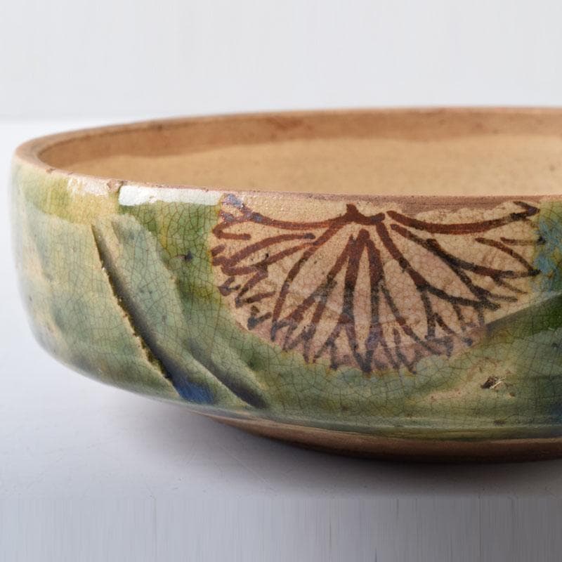 茶道具　瀬戸焼　名工　加藤春岱作　蓋物　共箱　N　7449