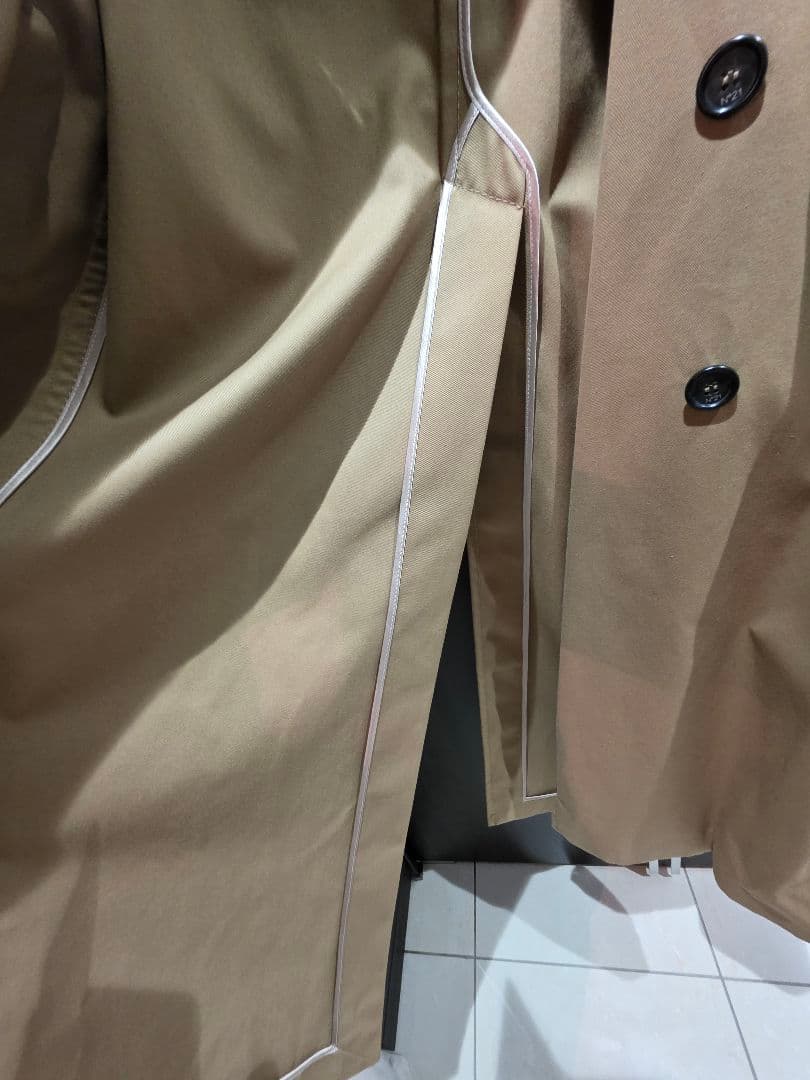 N21 トレンチコート ベージュ レオパード柄