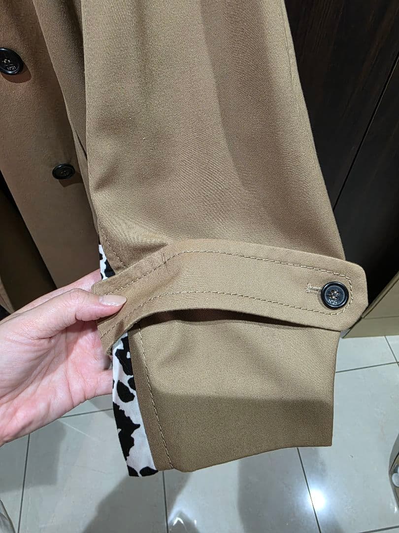 N21 トレンチコート ベージュ レオパード柄