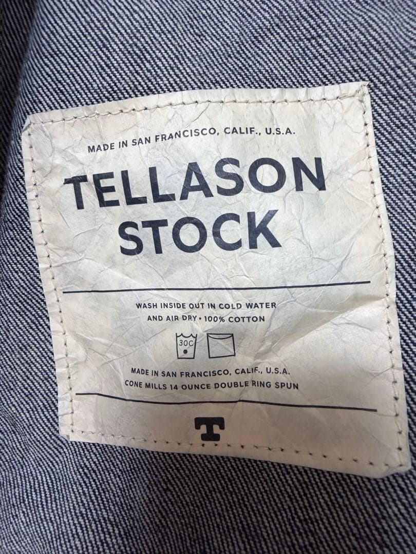 Tellason Stock デニムカバーオール サイズM