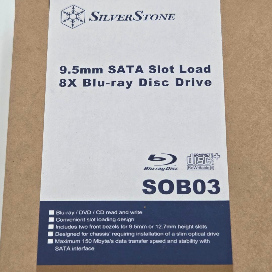 内蔵型SSD SilverStone SOB03 8X Blu-ray Disc Drive