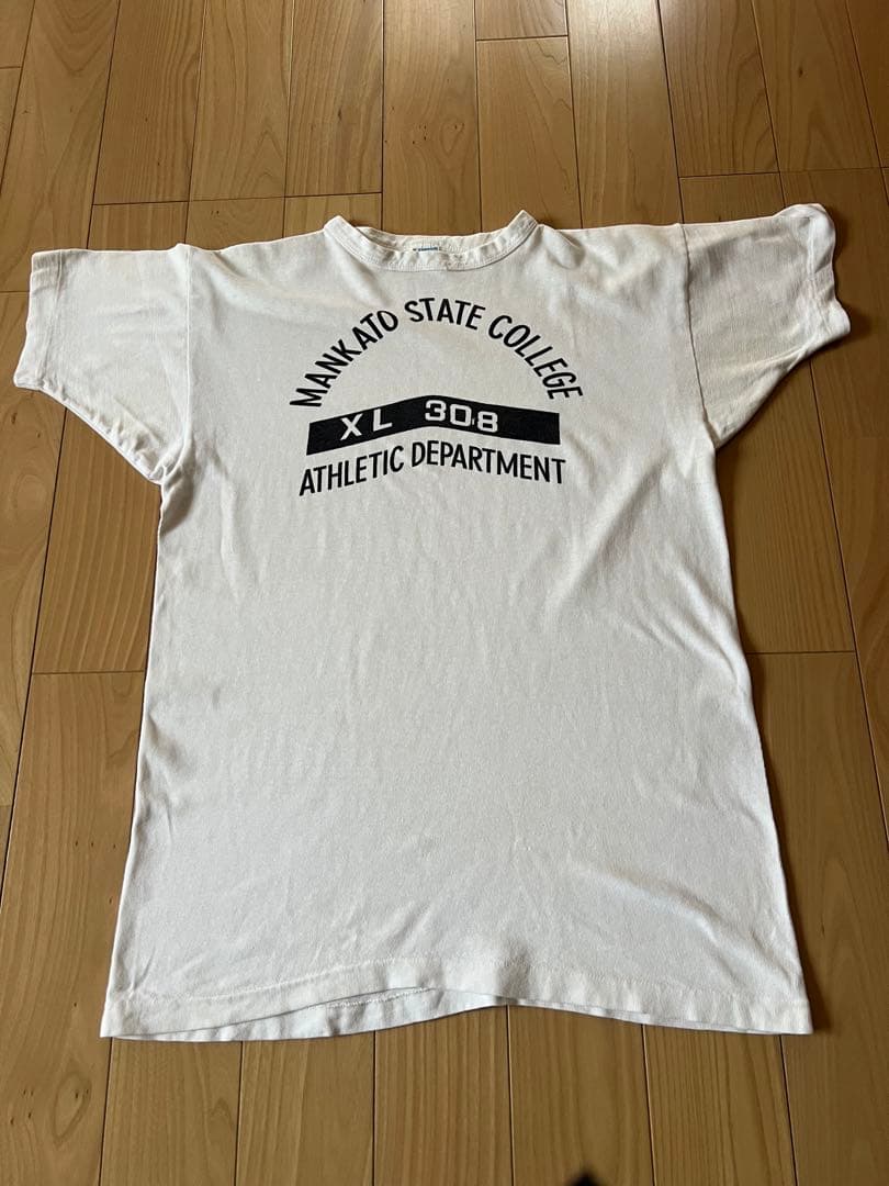 70’sチャンピオン バータグ カレッジt 染込み3段 made in USA
