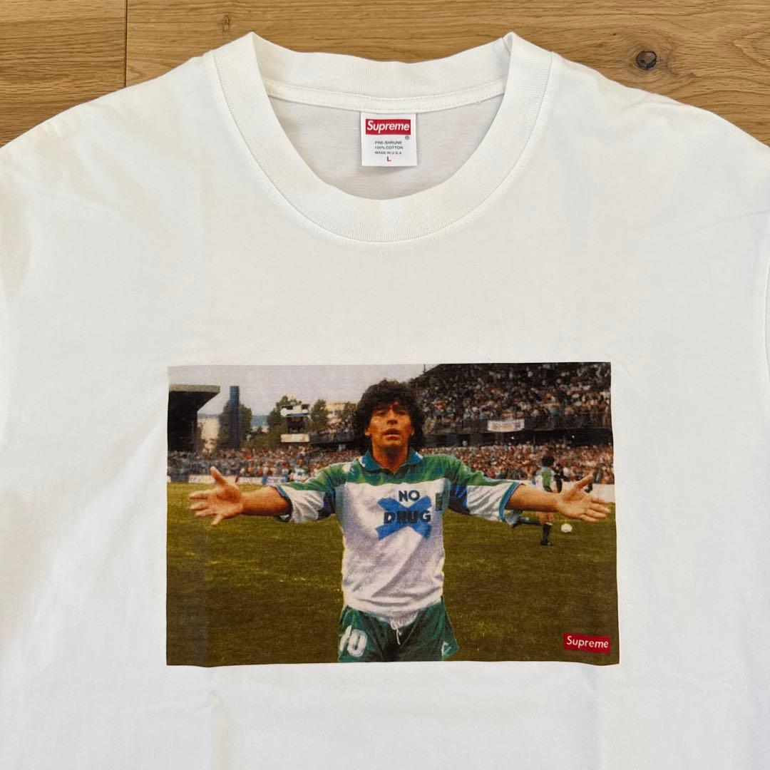 Supreme マラドーナTシャツ Lサイズ ホワイト