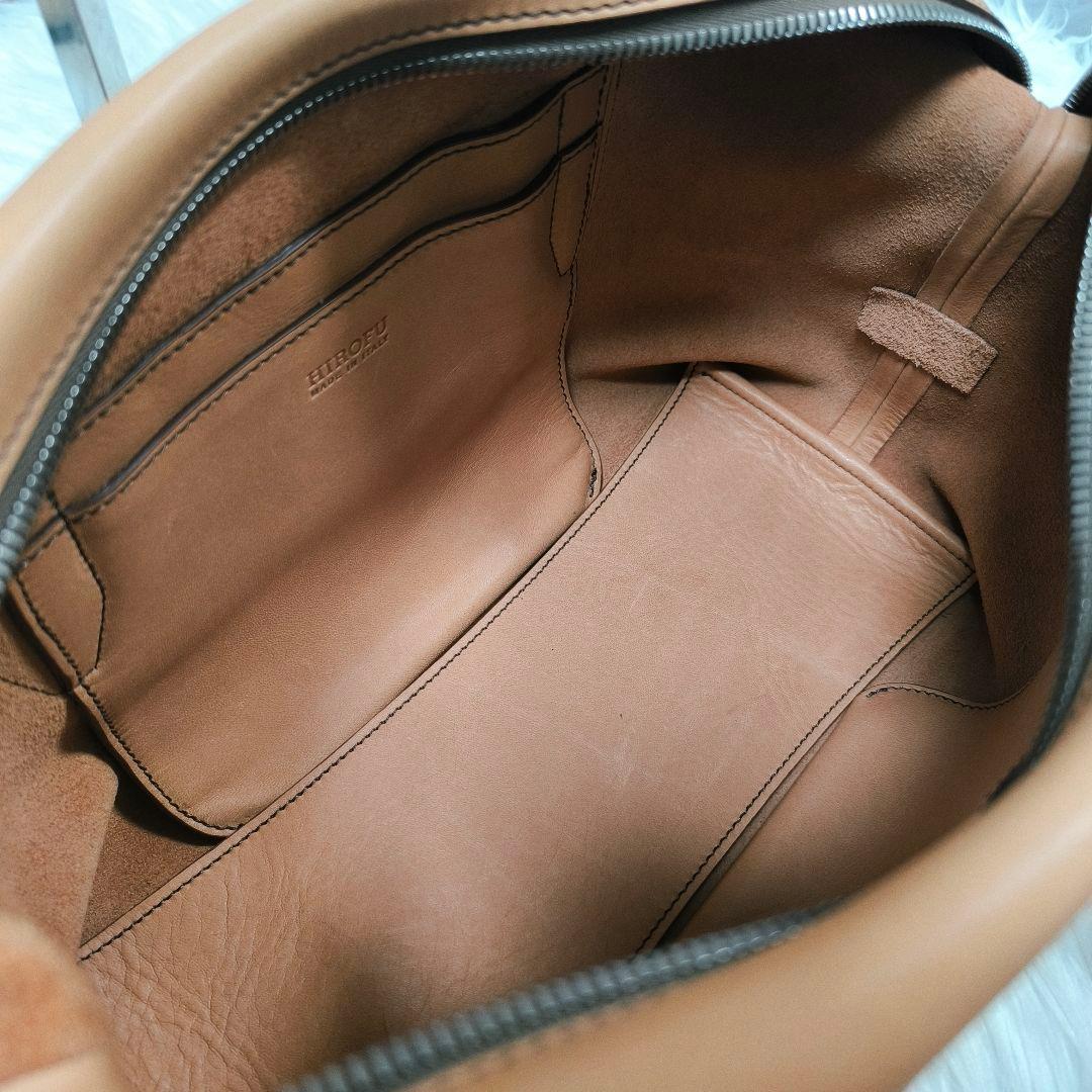 【美品】ヒロフ　フィオーレ　ミニボストンバッグ　ハンドバッグ　ナチュラル