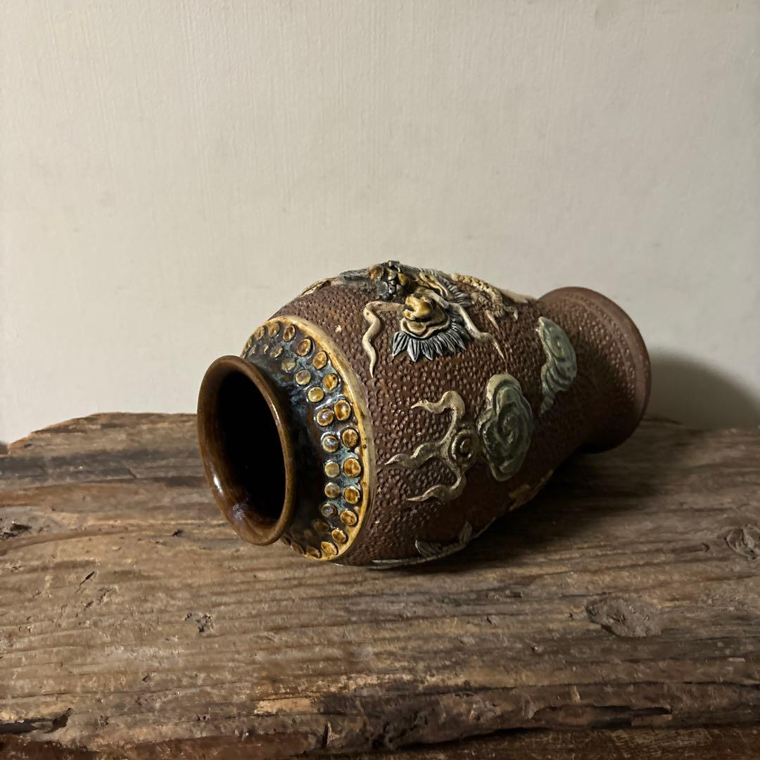 琉球古典焼　壺　壺屋焼　沖縄　古美術.骨董品.アンティーク.検:李朝