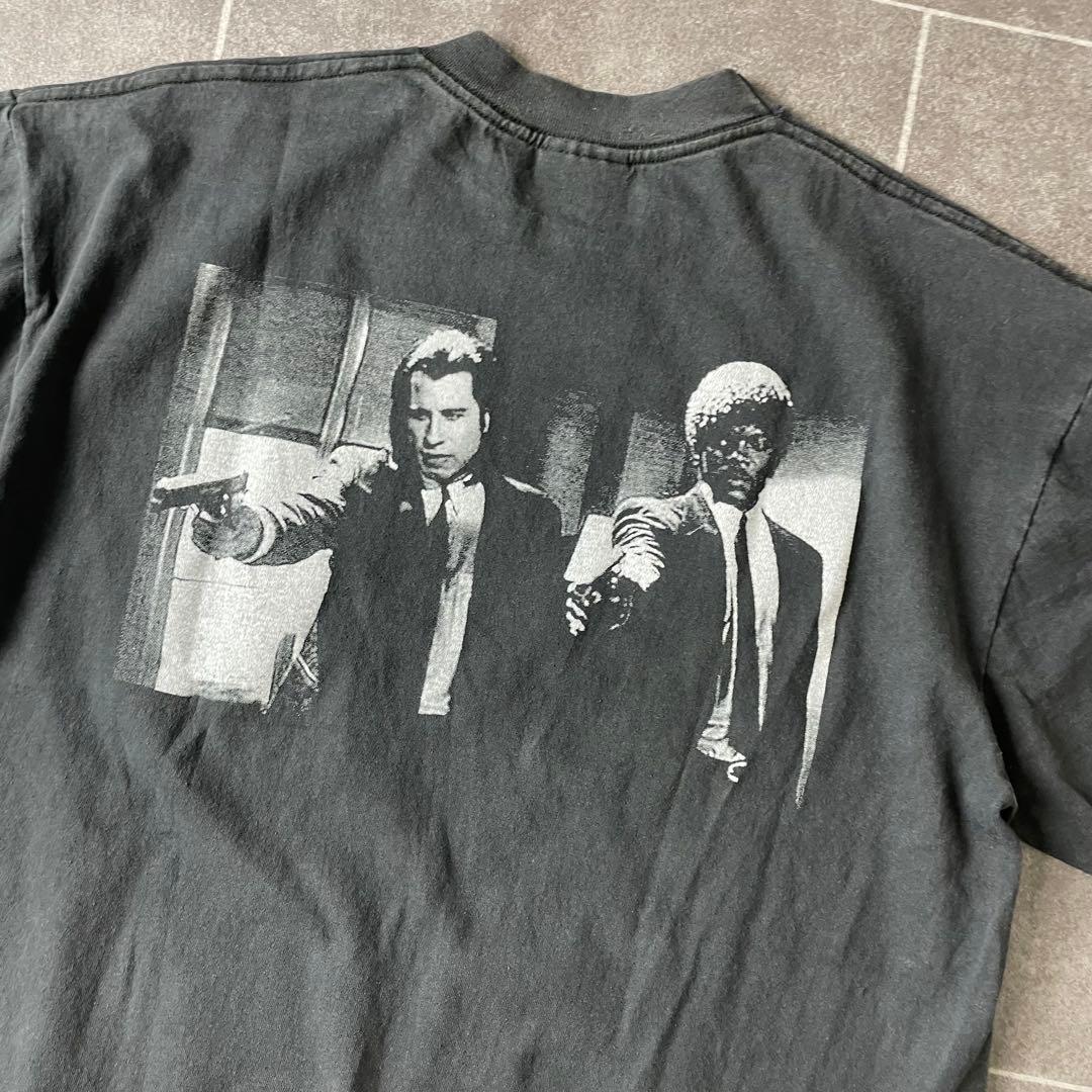 PULP FICTION パルプフィクション ムービーTEE タランティーノ墨黒