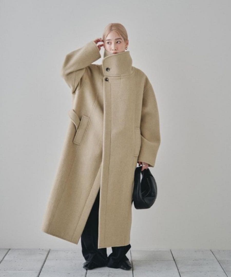 ふみTODAYFUL Standcollar Wool Coat 36