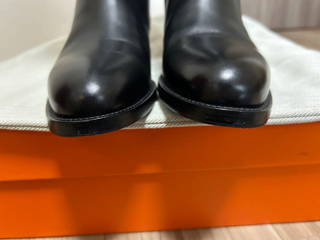 エルメス　ジャンピングブーツ黒 35