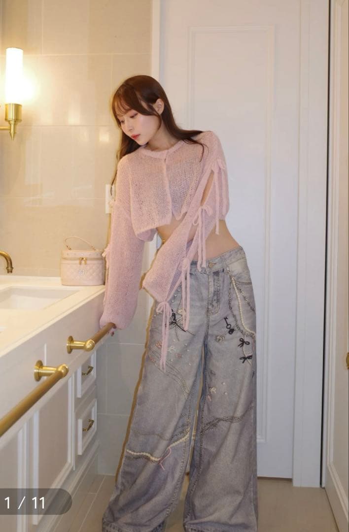 POMME d'amour toy print denim 齋藤樹愛羅着用