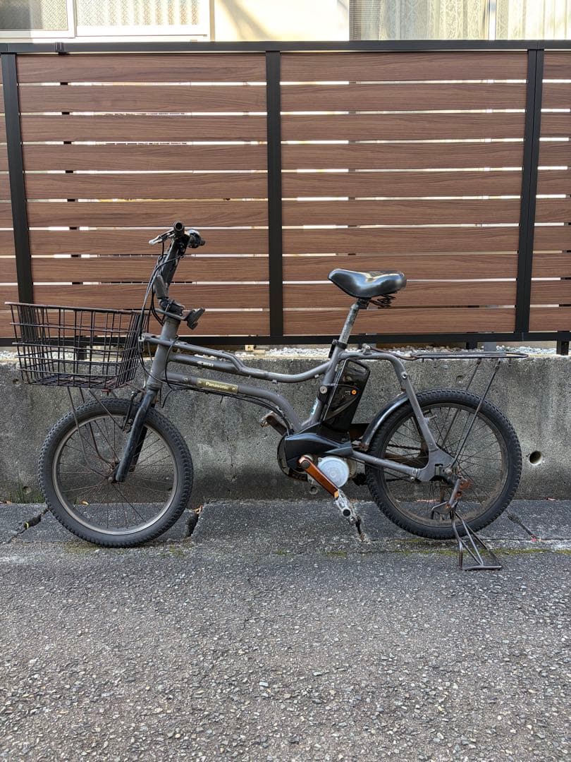 直接引き取り　パナソニック　Panasonic 電動自転車　ez マットグレー