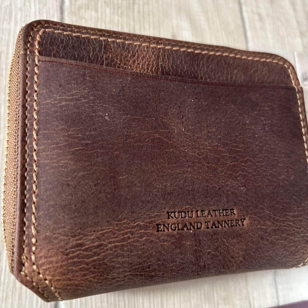 バギーポート　ジップ折財布 ENGLAND クードゥーレザー　新品未使用品