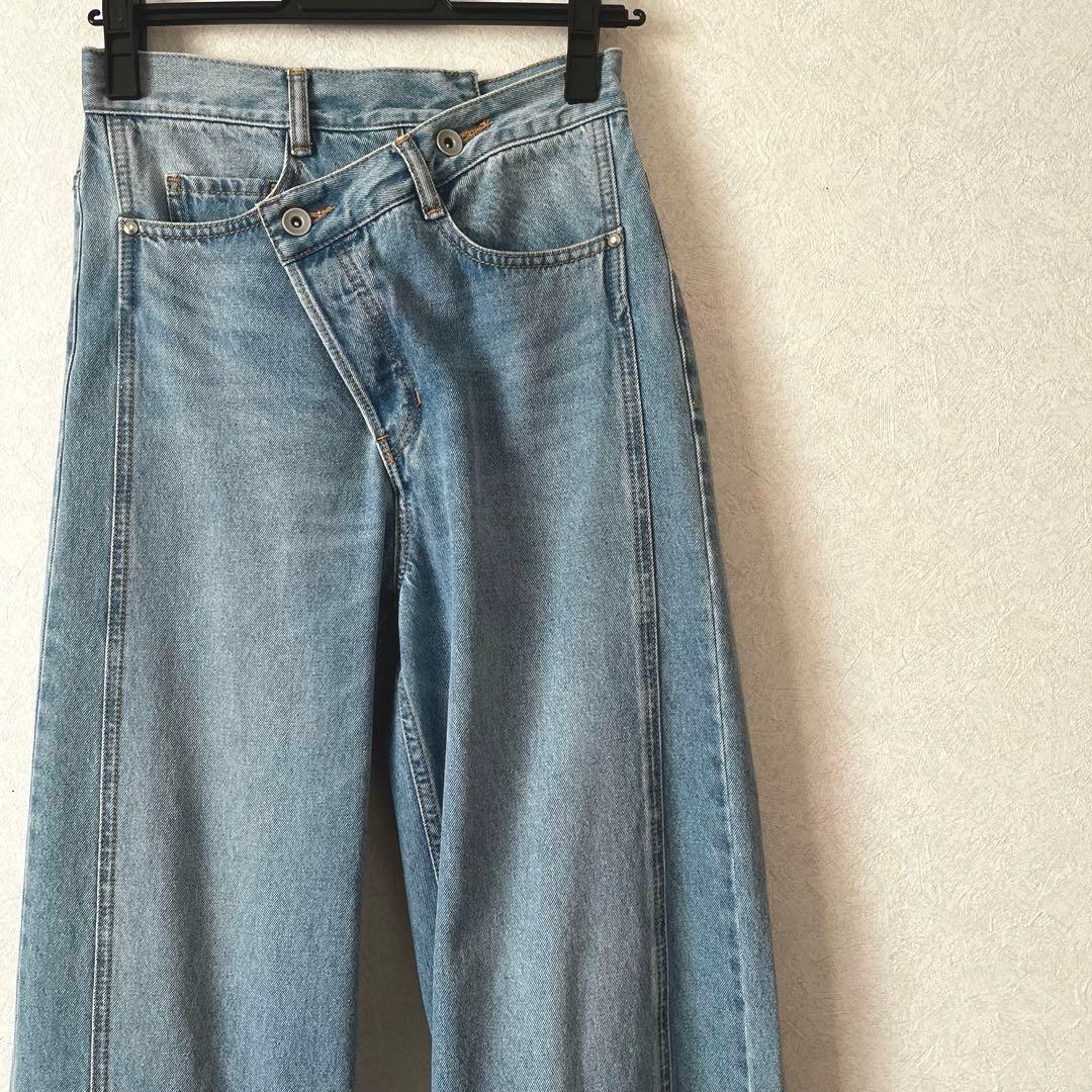 グレースコンチネンタル　ラップデニムパンツ