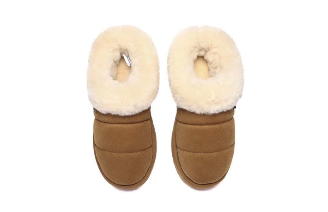 デ*読様 新品　UGG エクスプレス　ムートンブーツ　厚底　EU38 売切り