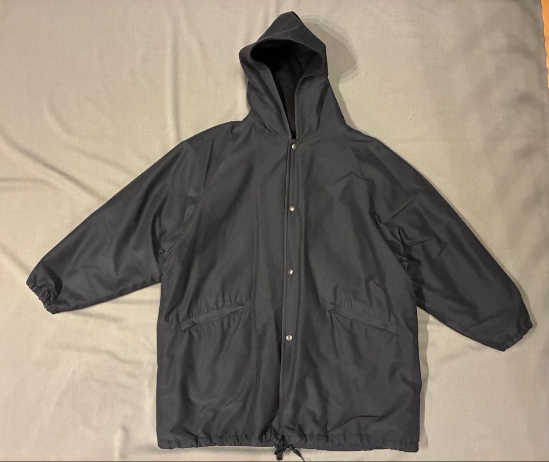 【中古】COMOLI 20AW コットンシルクフーデッドコート 2