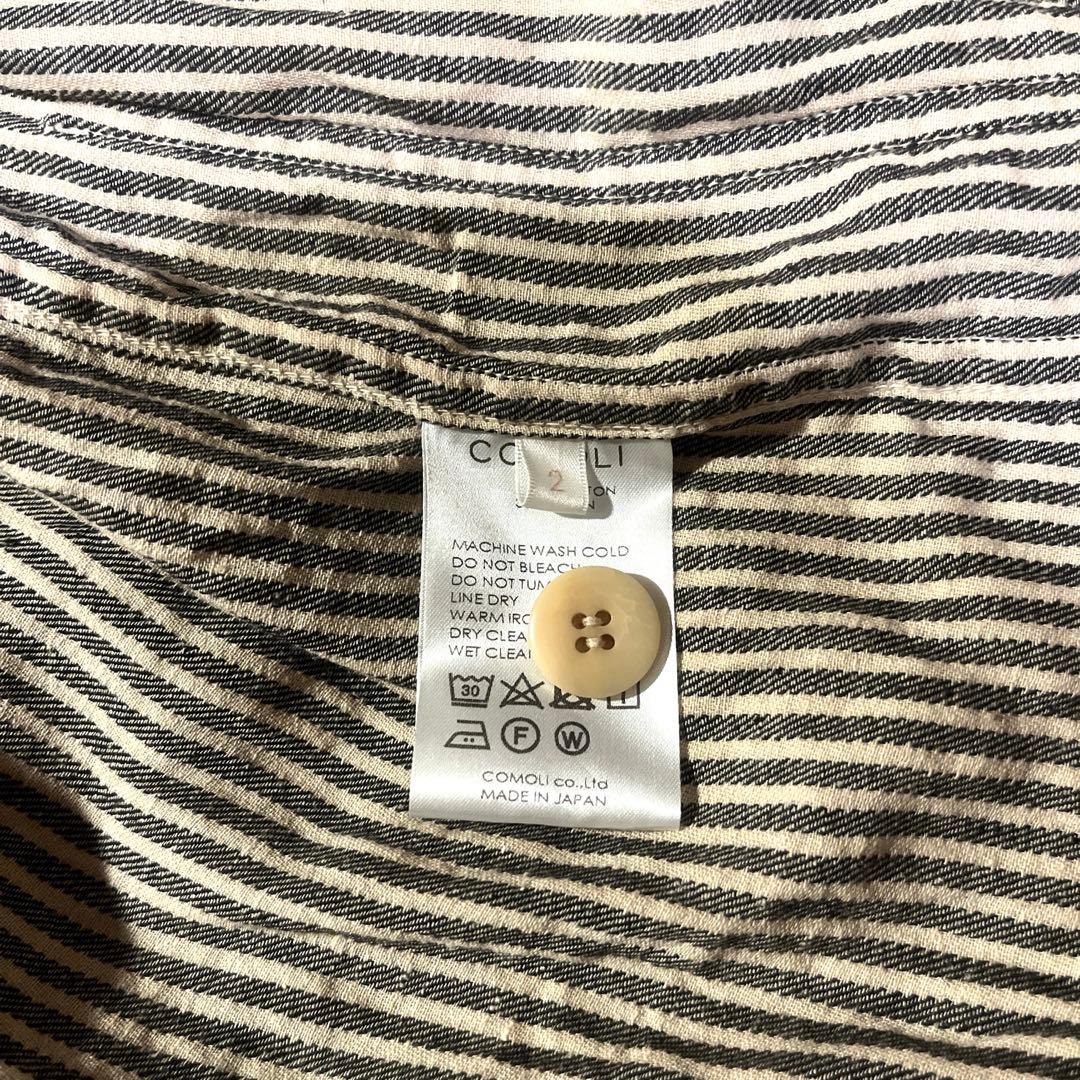 COMOLI 22SS ストライプワークジャケット 2 M
