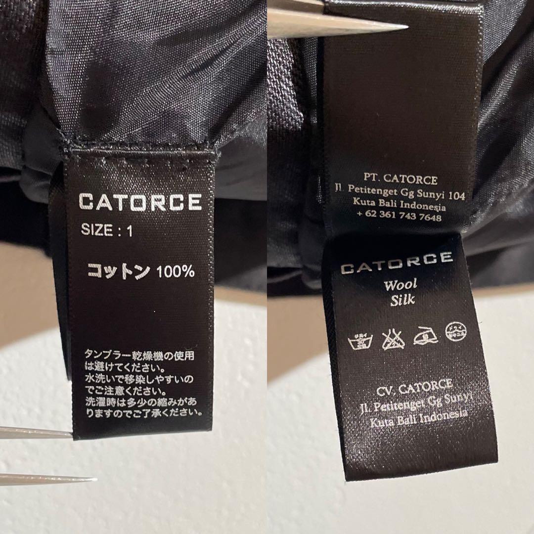 CATORCE カトルセ ロングシャツコート hyde モーブブラック