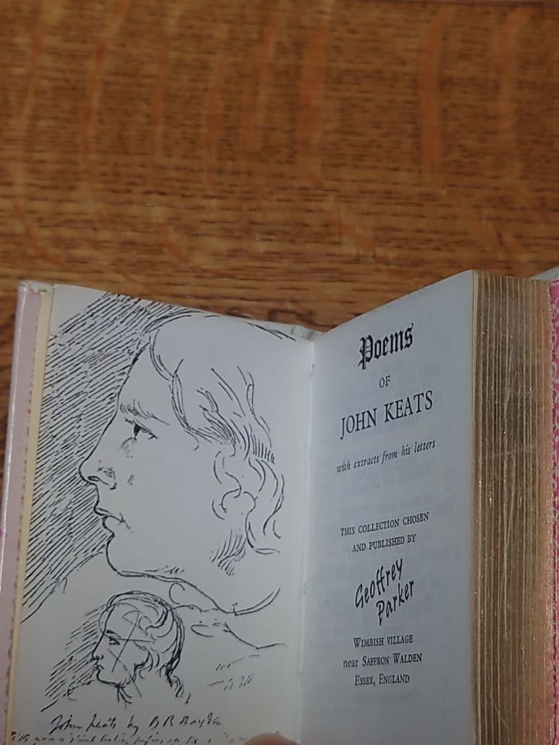 洋書　詩集　Poems of John Keats　ジョン・キーツ　ミニチュア
