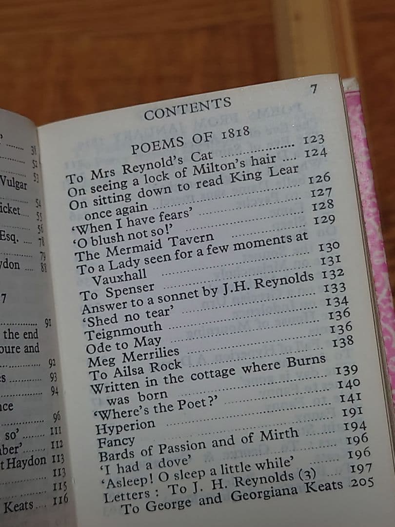洋書　詩集　Poems of John Keats　ジョン・キーツ　ミニチュア