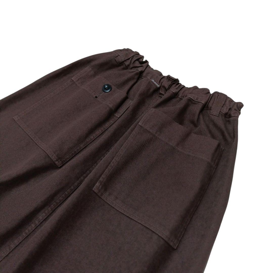 MHL.　マーガレットハウエル　ソフトツイーテッドヤーンコットンスカート　焦茶