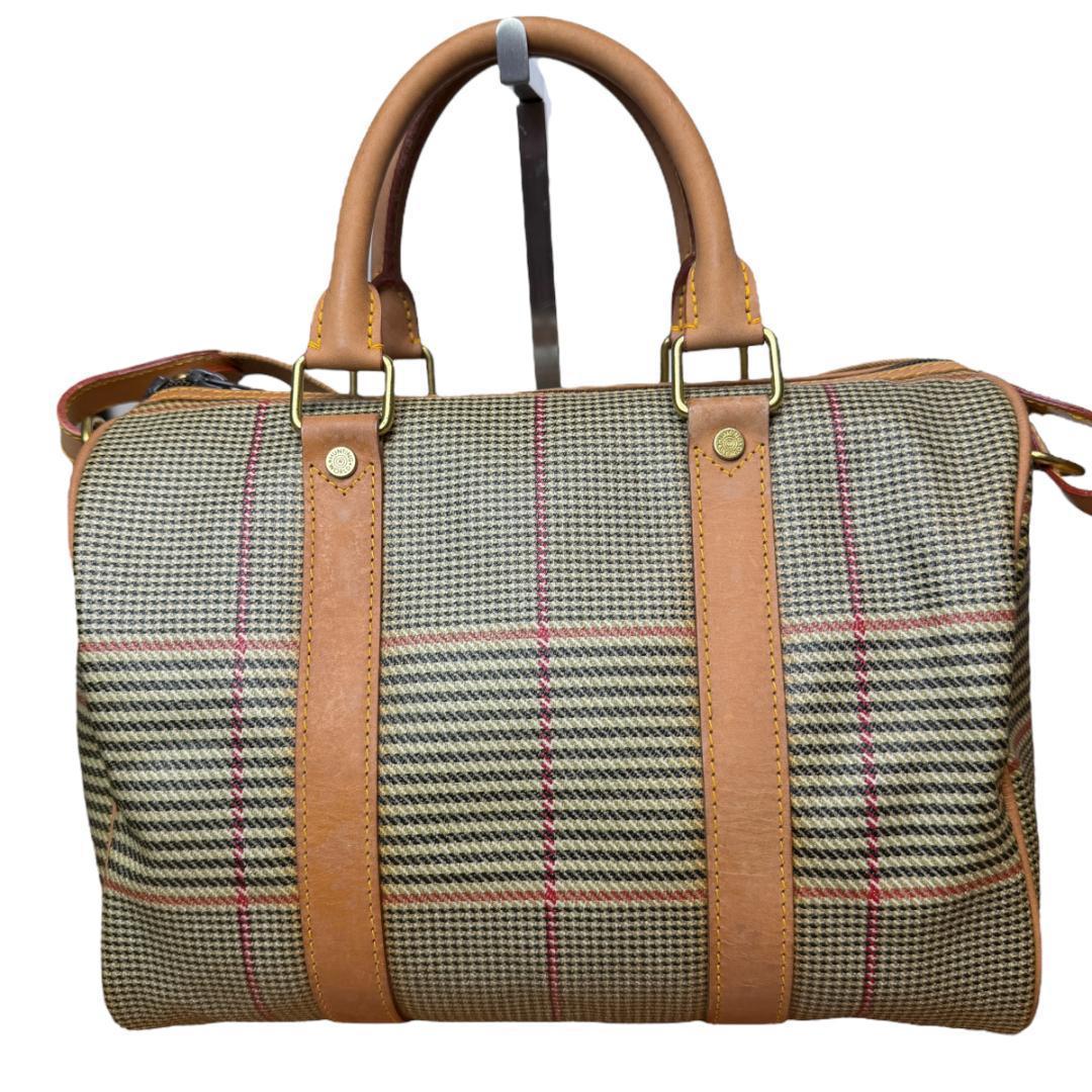 美品 HUNTING WORLD 3277 2way ボストンバッグ レザーロゴ