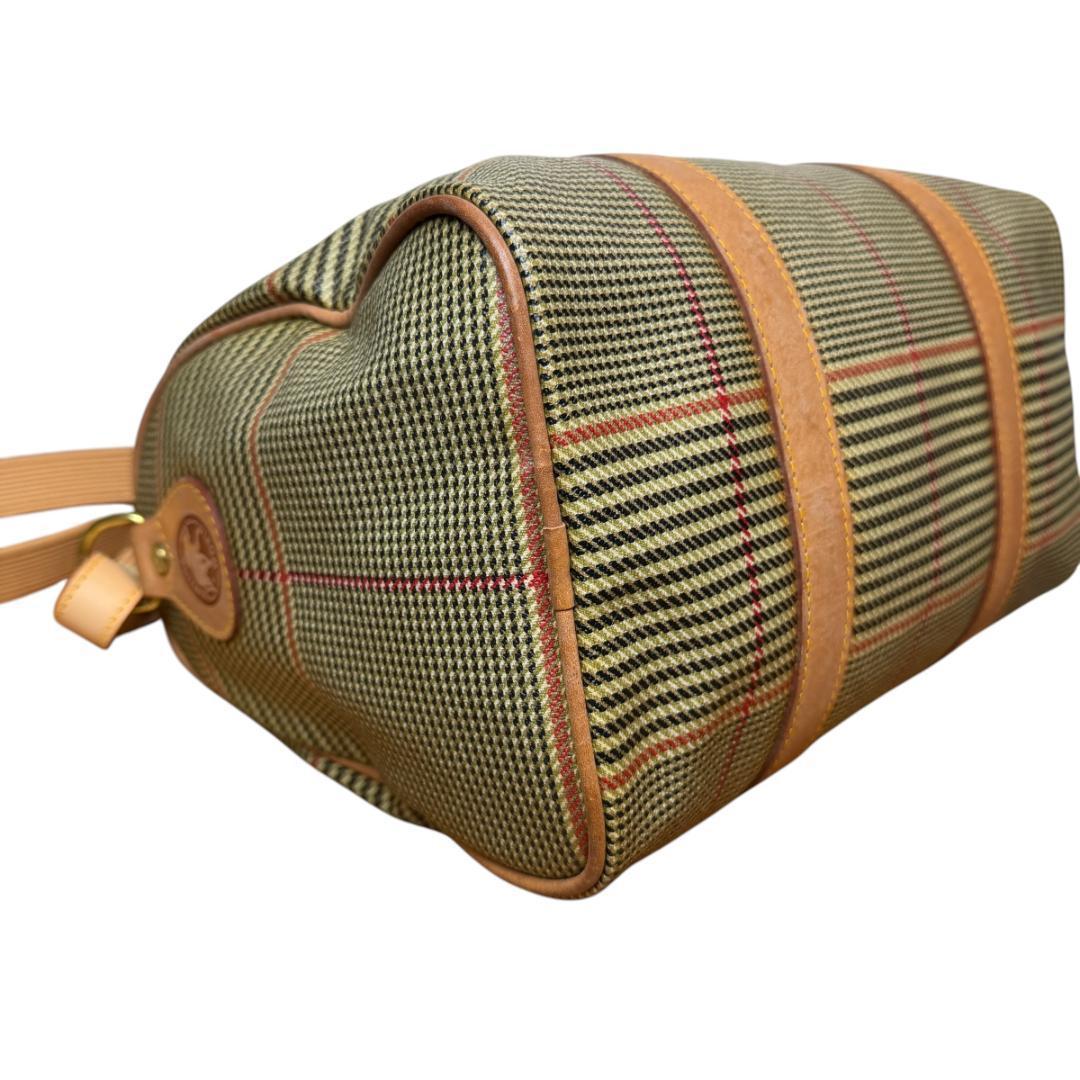 美品 HUNTING WORLD 3277 2way ボストンバッグ レザーロゴ
