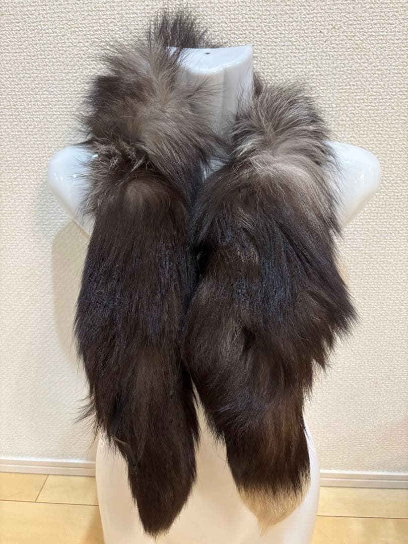 14本【新品】フォックス ティペット ショール 毛皮 マフラー リアルファー