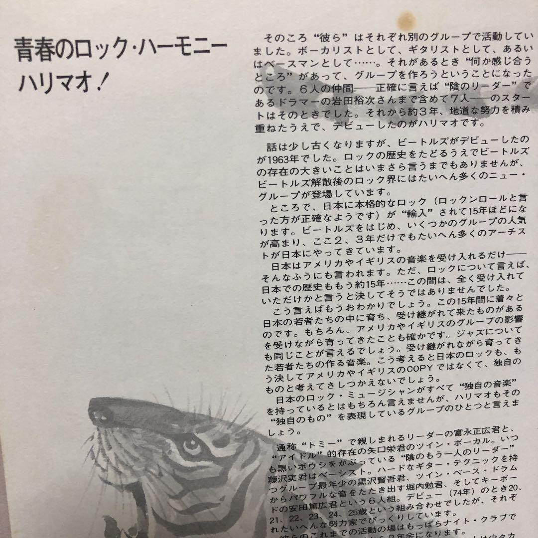 ハリマオ　1st「猛虎」