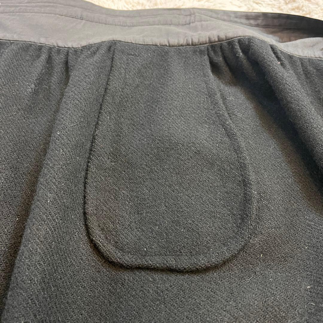 tricot COMME des GARÇONS ウール巻きスカート 黒