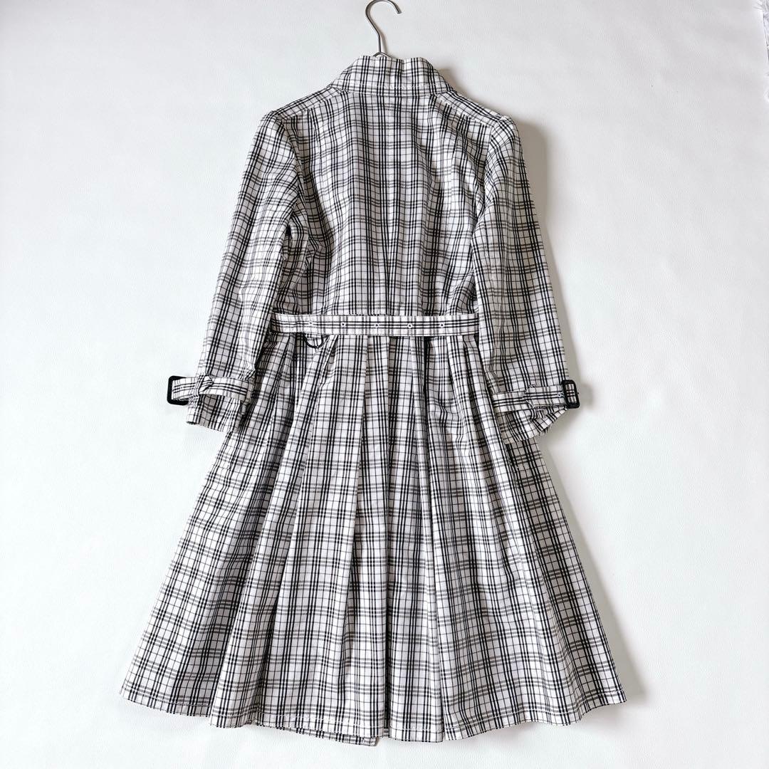 希少♡バーバリーブラックレーベル スプリングコート ノバチェック プリーツ M