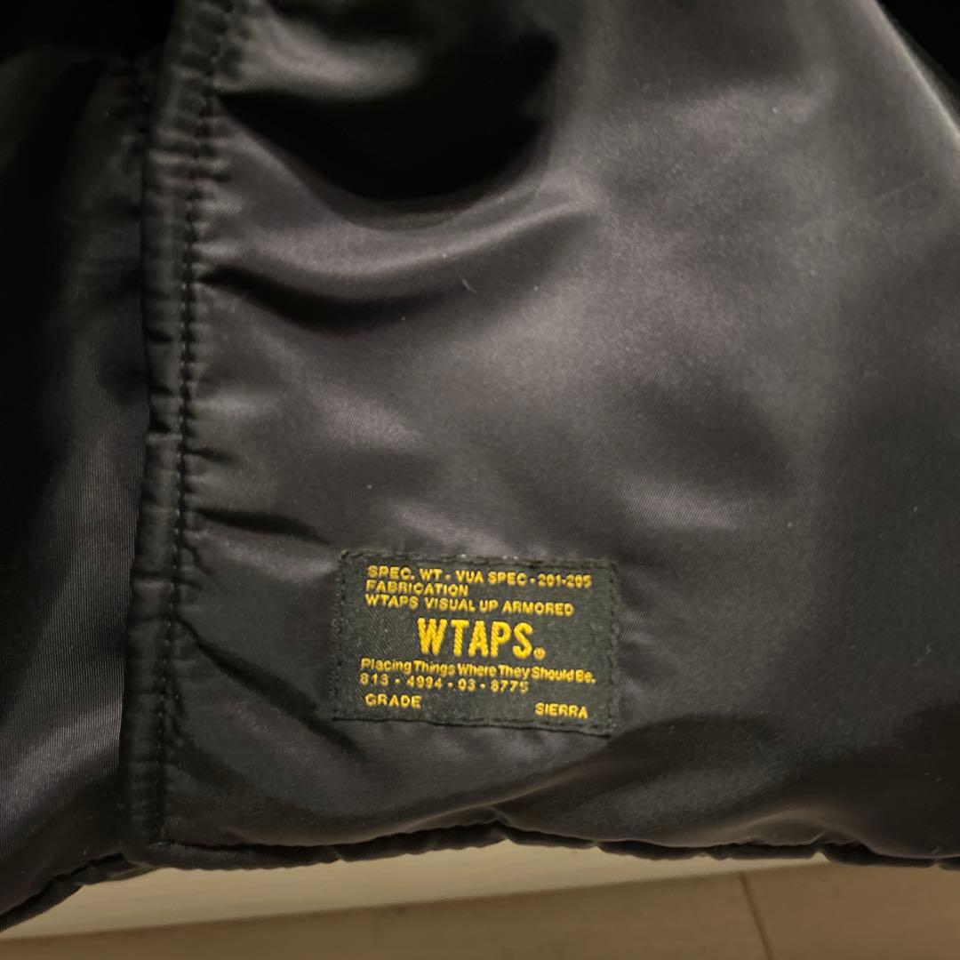 【美品】WTAPS 高級フライトナイロンジャケット ファー付き 赤タグ 古着 S