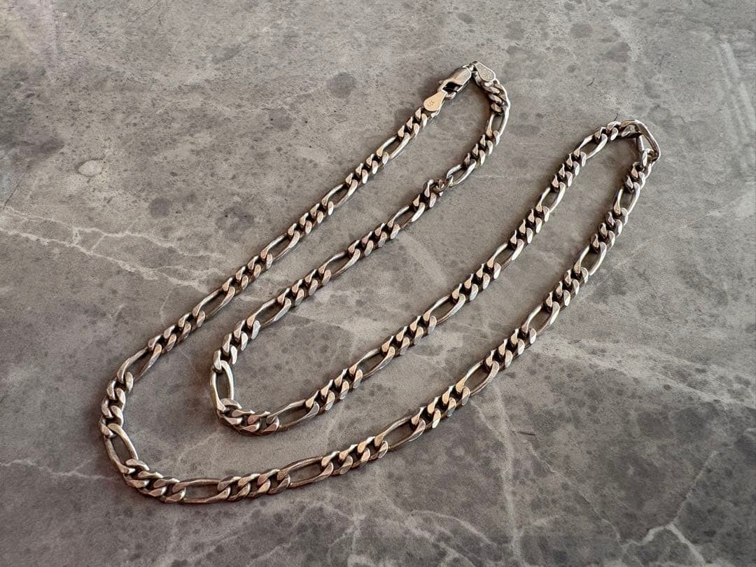 フィガロチェーン ネックレス 50cm シルバー925 16.2g
