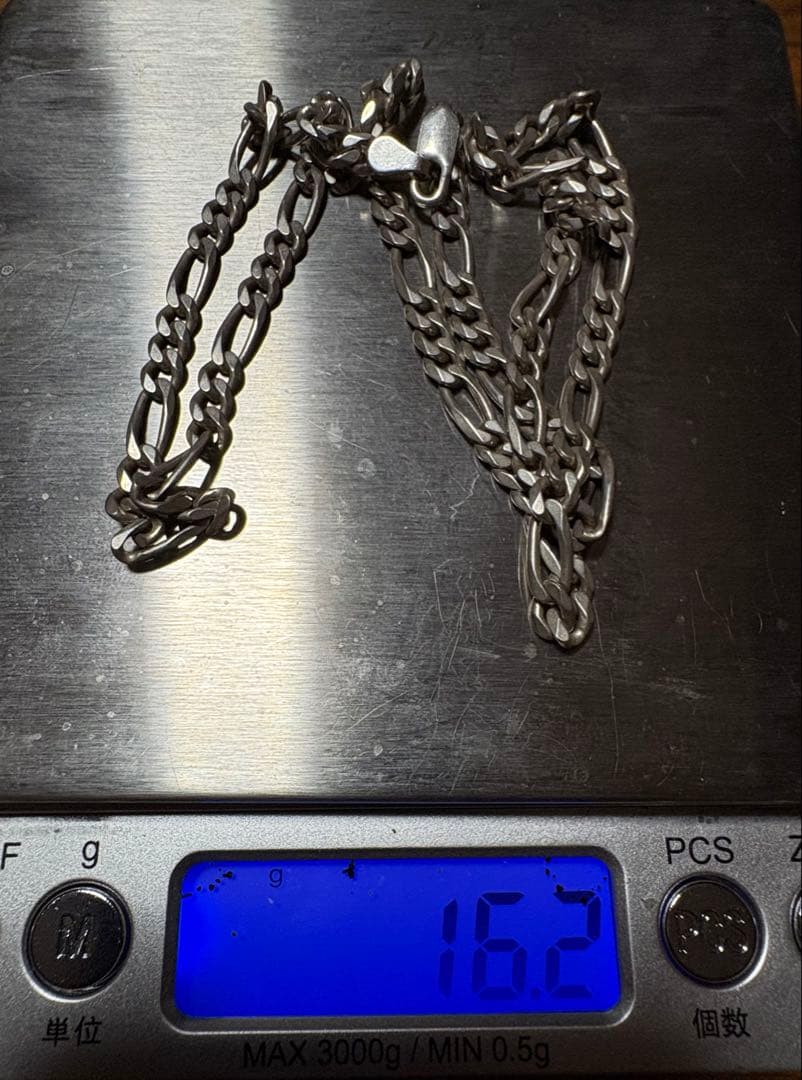 フィガロチェーン ネックレス 50cm シルバー925 16.2g