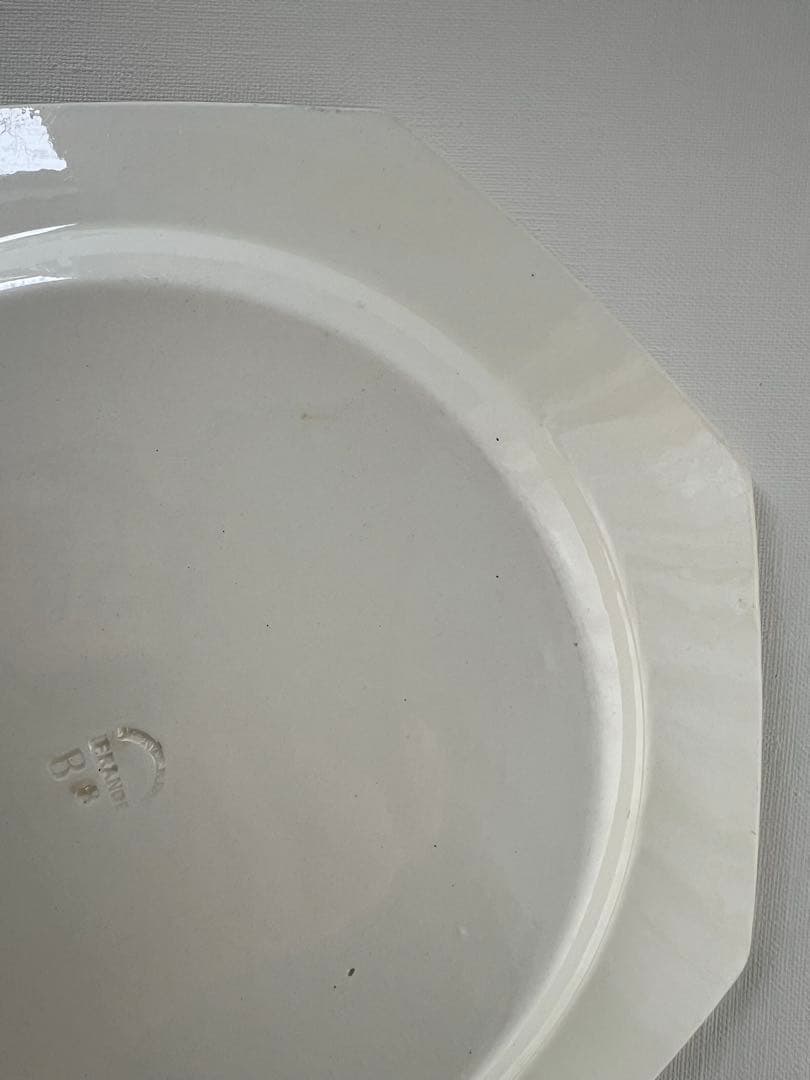 オクトゴナル平皿　モントロー　八角形　フランス　アンティーク