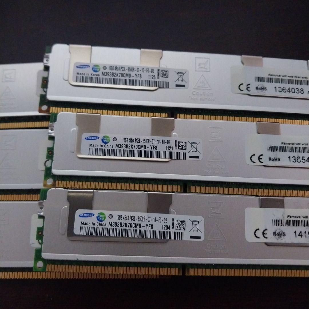 総合96GB、 Samsung 16GB DDR3 メモリ 6枚セット