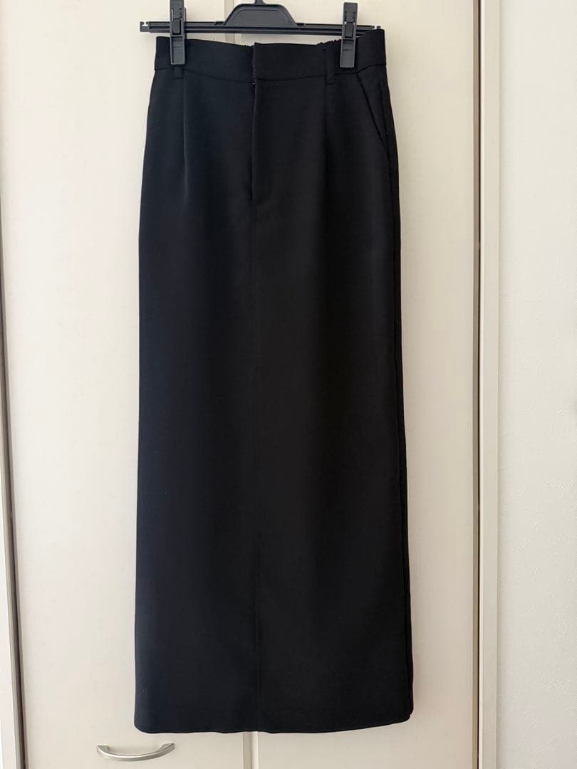 CAPRICIEUX LE'MAGE マキシIラインスカート ブラック 38