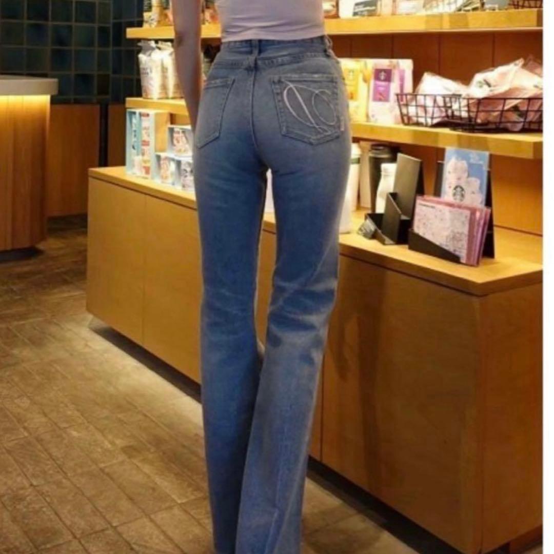 Darich セミフレアデニムパンツ M ブルー