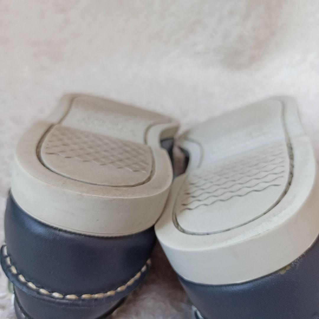 極美品 SEBAGO ネイビー レザー デッキシューズ 26.5cm