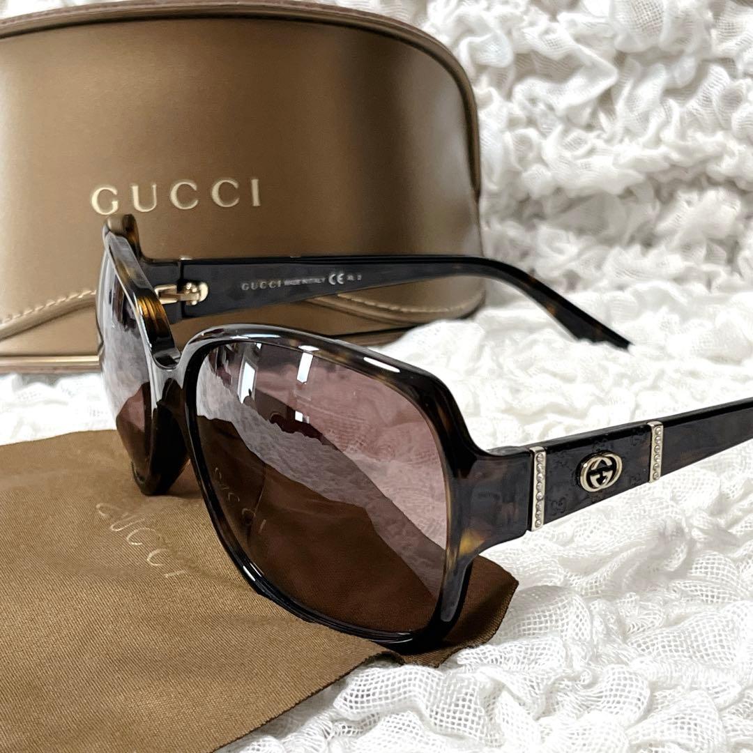 極美品✨GUCCI sunglasses vintage インターロッキング 茶